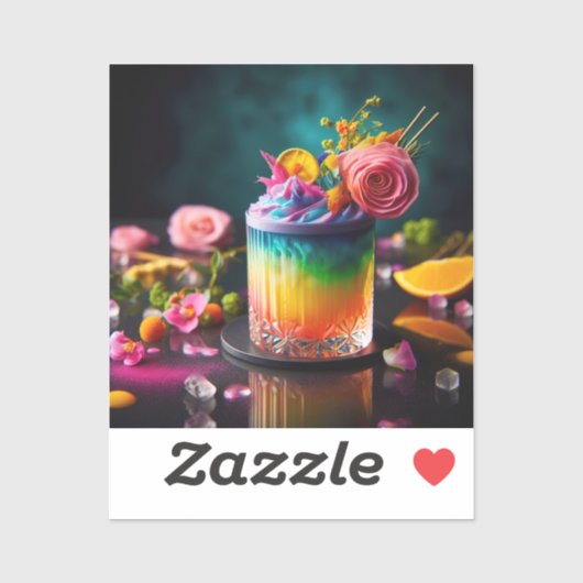 カクテルカラフル シール (シート)