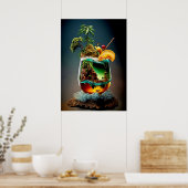 カクテルカラフル ポスター (キッチン)