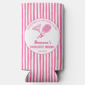 カクテルカントリークラブのテニスバチェロレッテの好意 スリム缶クーラー (裏面)