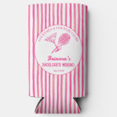 カクテルカントリークラブのテニスバチェロレッテの好意 スリム缶クーラー (正面)