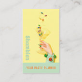 カクテルガラスパーティープランナー名刺 名刺 (正面)