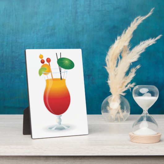 カクテルガラス フォトプラーク (側面)