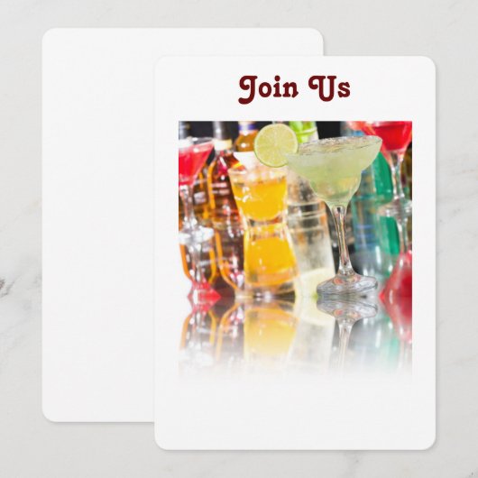 「カクテルガロール」招待状 招待状 (正面/裏面)