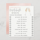 カクテルガーリーバチェロレッテは彼女はむしろゲームをする (正面/裏面)