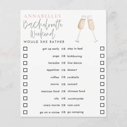 カクテルガーリーバチェロレッテは彼女はむしろゲームをする (正面)