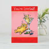 カクテルキッチンズホリデーパーティー招待状 招待状 (スタンド正面)