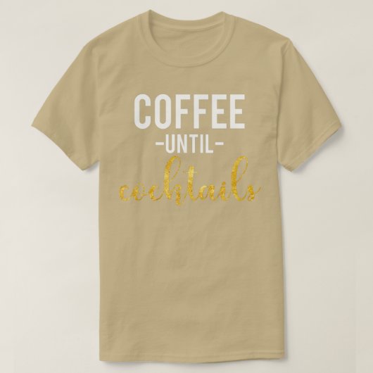 カクテルギフトまでのコーヒー好き商品コーヒー Tシャツ (デザイン正面)