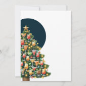 カクテルクリスマスによく似た見え始めた 招待状 (裏面)