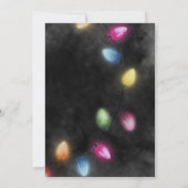 カクテルクリスマスパーティーカラフルライトモダン 招待状 (裏面)