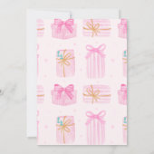 カクテルクリスマスパーティーマルティニコケットピンク 招待状 (裏面)