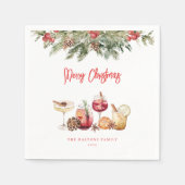 カクテルクリスマスパーティー スタンダードカクテルナプキン (正面)