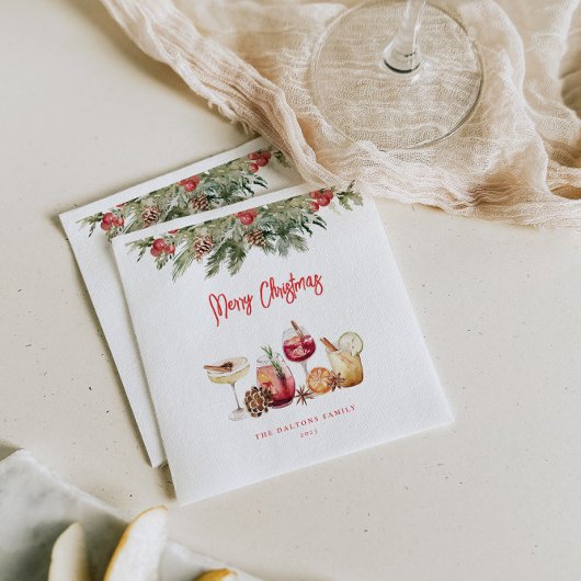 カクテルクリスマスパーティー スタンダードカクテルナプキン