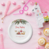 カクテルクリスマスパーティー ペーパープレート (パーティー)