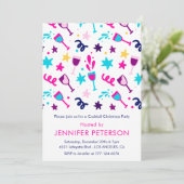 カクテルクリスマス招待状モダンピンク 招待状 (スタンド正面)