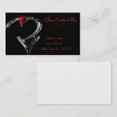 カクテルグラスのこぼれの名刺 名刺 (正面/裏面)