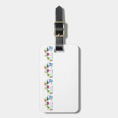 カクテルグラスの荷物のラベル ラゲッジタグ (正面縦)