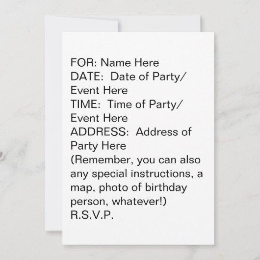 カクテルグラスはパーティの招待状を持ち上げます 招待状 (裏面)