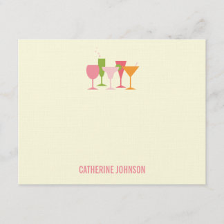 カクテルグラスサンキューカード サンキューカード