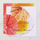 カクテルグラスブライダルシャワー招待状 招待状 (正面/裏面)