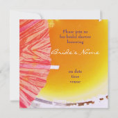 カクテルグラスブライダルシャワー招待状 招待状 (裏面)