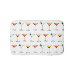 カクテルグラスミックスバードリンクマルティーニコスモ バスマット