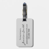 カクテルグラス混合ドリンクマルティニコスモマンハッタン ラゲッジタグ (裏面縦)