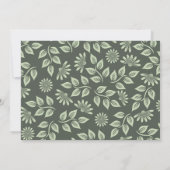 カクテルグリーンクリスマスカード 招待状 (裏面)