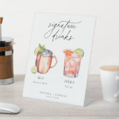 カクテルコンテンポラリーのシグネチャードリンク 台座サイン (インサイチュ)