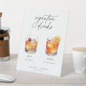 カクテルコンテンポラリーのシグネチャードリンク 台座サイン (インサイチュ)