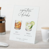 カクテルコンテンポラリーのシグネチャードリンク 台座サイン (インサイチュ)