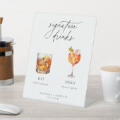 カクテルコンテンポラリーのシグネチャードリンク 台座サイン (インサイチュ)