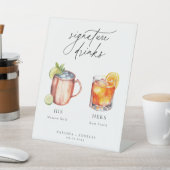 カクテルコンテンポラリーのシグネチャードリンク 台座サイン (インサイチュ)