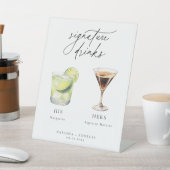 カクテルコンテンポラリーのシグネチャードリンク 台座サイン (インサイチュ)