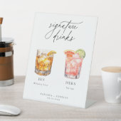 カクテルコンテンポラリーのシグネチャードリンク 台座サイン (インサイチュ)