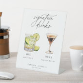 カクテルコンテンポラリーのシグネチャードリンク 台座サイン (インサイチュ)