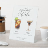 カクテルコンテンポラリーのシグネチャードリンク 台座サイン (インサイチュ)