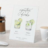 カクテルコンテンポラリーのシグネチャードリンク 台座サイン (インサイチュ)