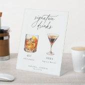 カクテルコンテンポラリーのシグネチャードリンク 台座サイン (インサイチュ)