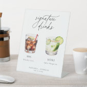 カクテルコンテンポラリーのシグネチャードリンク 台座サイン (インサイチュ)