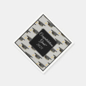 カクテルサイズ卒業キャップのナプキン スタンダードカクテルナプキン (角)