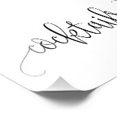 カクテルサインあなたのサイズを選択する美しい書道 フォトプリント            (角)