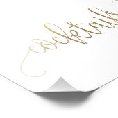 カクテルサインあなたのサイズを選択 – フェイク金ゴールド フォトプリント (角)