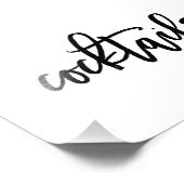 カクテルサインあなたのサイズを選択 – ブラシ付き フォトプリント (角)