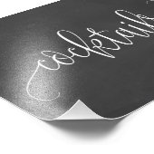 カクテルサインあなたのサイズを選択 – Chalkboard フォトプリント (角)