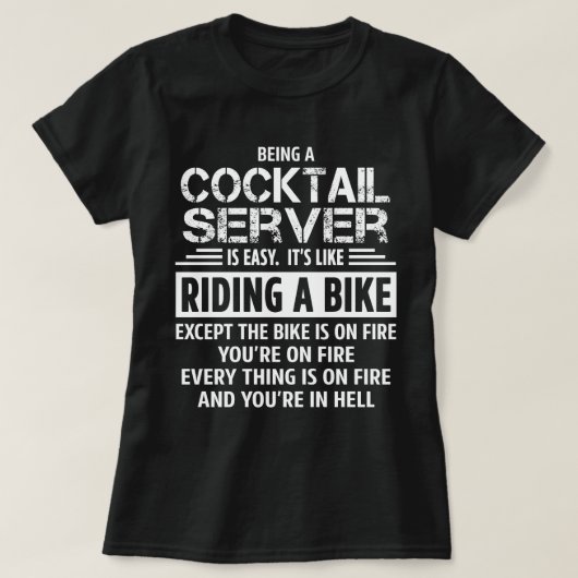 カクテルサーバー Tシャツ (デザイン正面)