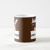 カクテルシェーカーバーの陰で男を吠える人生 コーヒーマグカップ (中央)