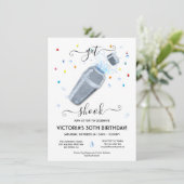 カクテルシェーカーパーティー 招待状 (スタンド正面)