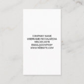 カクテルシェーカー 名刺 (裏面)