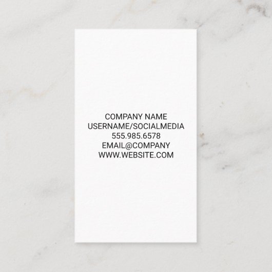 カクテルシェーカー 名刺 (裏面)