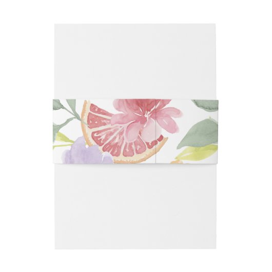 カクテルシトラスウォーターフローラ結婚ズモノグラム 招待状ベリーバンド (裏面例)